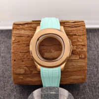 PVD-Beschichtetes 304L/316L Edelstahl-Uhrengehäuse, Klassisches Taucher-Uhrengehäuse mit Silikonarmband OEM Großhandel Maßanfertigung