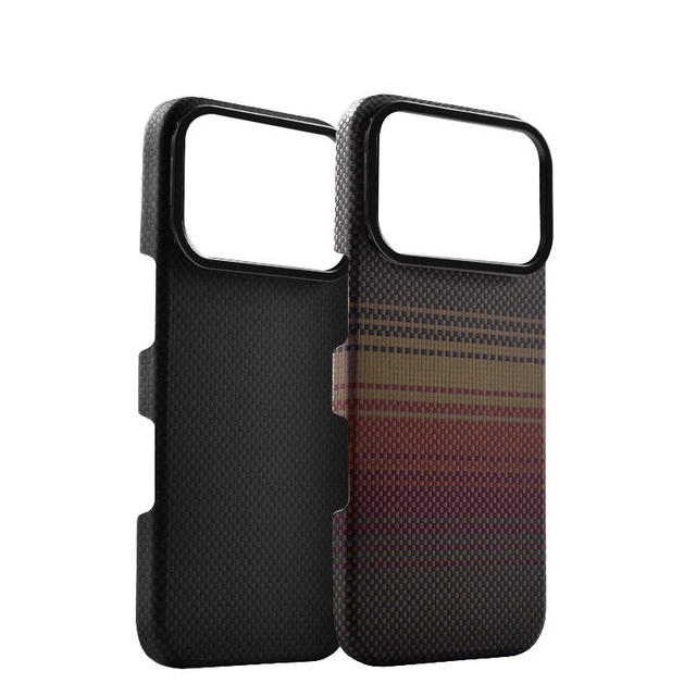 Gobelike Highlight Real Kevlar Carbon Fiber Phone case for IPhone 17 18 Pro Max Back Cover Aramid Material Case With N52 Magnet
