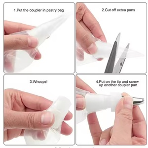 Bolsas de Plástico para Decoración de Pasteles de 18 Pulgadas con Impresión Personalizada, Herramienta para Decorar Pasteles, Bolsa Desechable para Repostería - Product Image 3