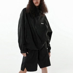 Custom <strong>Lightweight</strong> Nylon <strong>Jacket</strong> Set Windbreaker <strong>Jacket</strong> and Short Set for <strong>Women</strong> <strong>Jacket</strong> Set - Product Image 2