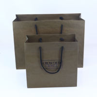 Sacs de shopping et cadeaux en carton ivoire faits à la main, fabriqués en usine, avec taille personnalisée pour l'emballage de bougies et d'artisanat