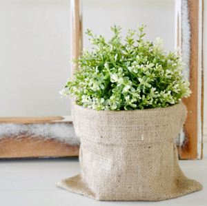 Sac de pot de jardin en jute recyclée pour jardin - Product Image 5