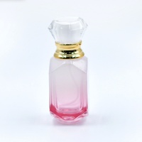Nouveau flacon de parfum de luxe en verre, dégradé rose-violet, avec pulvérisateur à fine brume, 30ml 50ml, vide, avec bouchon de pulvérisation, impression sérigraphique, rectangulaire