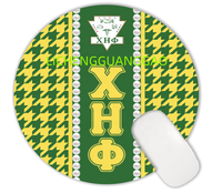 Yüksek Kaliteli Mouse Pad Chi Eta Phi Sorority Toptan Yuvarlak Şekilli Rahat Özel Kauçuk Mouse Pad Ofis İçin