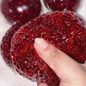 Pomegranate-Shaped Stress Relief Ball Creative Malleable Durable Acrylic Squeeze Toy Fun Novelty Holiday Party Gift - Product Image 4
