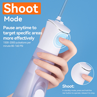 SEAGO SG-8026 Nouveau Hydropulseur Dentaire Rechargeable Type-C 4 Modes, Capacité 260 ml, pour Soins Bucco-Dentaires (Vente en Gros)