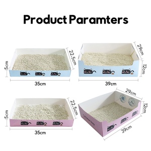โรงงานขายส่ง กระบะทรายแมวแบบพับได้ ใช้แล้วทิ้ง พกพาสะดวก - Product Image 2