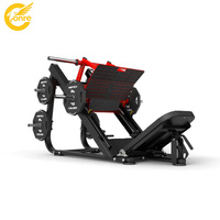Machine de presse à jambes inclinée à 45 degrés robuste à charge libre avec fonctions de sécurité réglables pour clubs de fitness