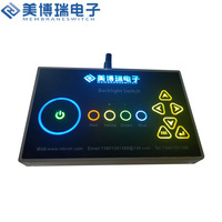 Clavier à membrane en silicone 100% rétroéclairé par LED, personnalisable en plusieurs couleurs, pour équipements médicaux et appareils ménagers OEM
