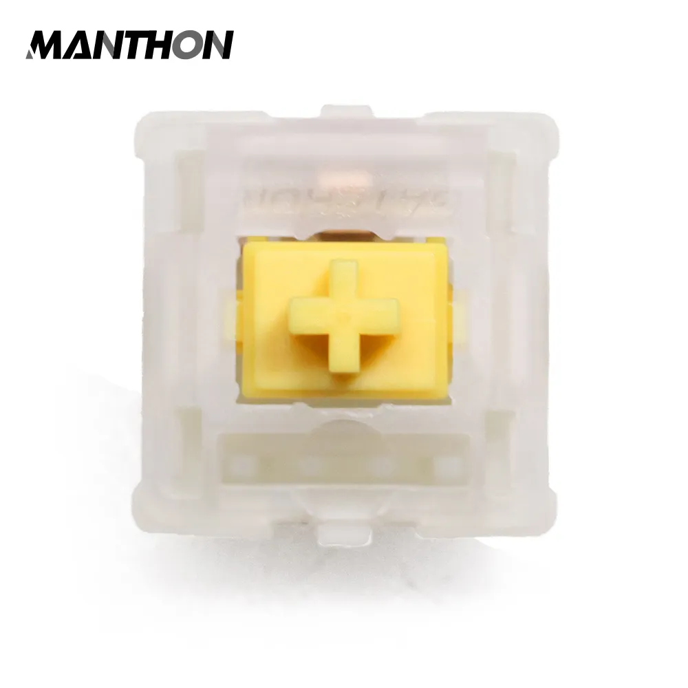 Gateron Milky Yellow Switches 5pin RGB Linear Switch for All MX Mechanical Keyboard Switches