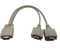 Venta directa 1ft + 1ft HDB15M a 2 HDB15F VGA Splitter Cable de datos