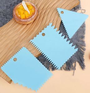 PP Plastic Cake Scraper Set Dough <b>Cutter</b> Cream Decorating Comb Baking Tool Kitchen Pastry <b>Edge</b> Smoother Icing Scraper Set - Product Image 3