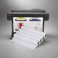 Papier en rouleau pour traceur grand format A1 A0, papier offset blanc, vente en gros pour usines de papier