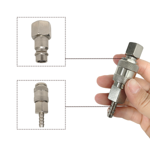 Coupleur rapide pneumatique européen 1/4 " BSP 8x5mm, buse à barbillon pour tuyau de compresseur d'air -001 - Product Image 5