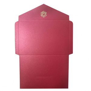 Custom Spot UV Gold Stamping Logo 350gsm 400gsm Black Card Kraft Paper <b>Envelope</b> Packaging School Office Business <b>Envelopes</b> Pack - Product Image 4