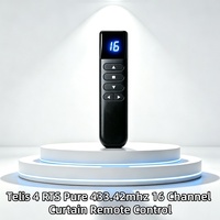 Télécommande universelle pour rideaux intelligents pour maison connectée 433,42 MHz pour Ssmofy Rolling Code Telis 16