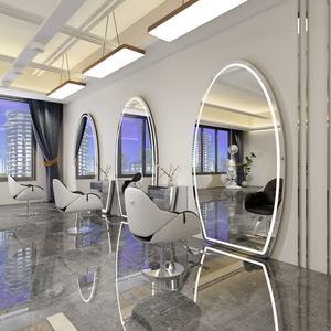 2025 Sober Beauty Salon Full Body <b>Wall</b> <b>Mirror</b> Gold <b>Long</b> Framed Standing Floor Large Gold <b>Wall</b> Bath Door <b>Mirror</b> <b>for</b> Barber Shop - Product Image 3