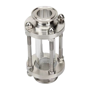 Vitre de contrôle sanitaire en acier inoxydable 304 304L 316L pour les industries pharmaceutiques avec verre de quartz borosilicaté de haute qualité - Product Image 1