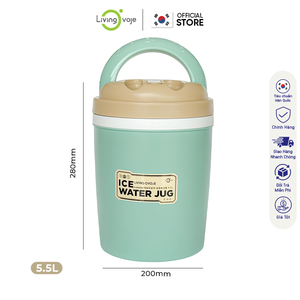 Glacière en plastique PP SB TECH Binh Duong 5,5 L, écologique, isolée, légère, durable, moderne, portable, maintien de la glace pendant 4 heures - Product Image 2