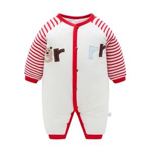 Automne hiver combinaisons matelassées pour nouveau-né ramper bébé vêtements avec motif Animal hommes et femmes vêtements chauds ODM approvisionnement - Product Image 3