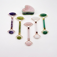 Ensemble de rouleaux en Jade pour lifting du visage, anti-rides, Gua Sha