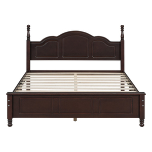 2025 Modern Full Size Solid Wood Farmhouse Platform <b>Bed</b> Frame with Wooden Slat Support Eco-Friendly & Durable White - Product Image 3