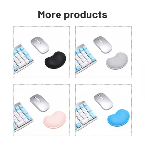 משטח עכבר משענת שורש כף יד סיליקון ארגונומי עם בסיס ג'ל מונע החלקה למחשב משענת יד 3D קריקטורה כרית יד משענת משטח עכבר - Product Image 6