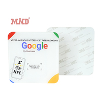Placa Acrílica NFC con Logotipo Personalizado para Redes Sociales y Reseñas de Google
