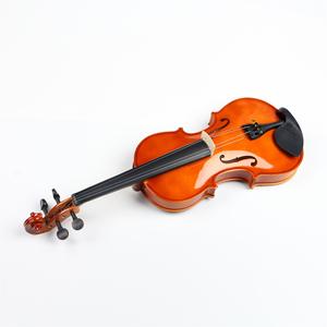 Violons en érable faits à la main avec accessoires inclus, en contreplaqué, avec archet en bois et ébène, face en épicéa et fond/côtés en bois massif - Product Image 1