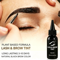 Teinture crème pour sourcils 30ml sans révélateur, usage professionnel, waterproof, longue tenue, végane, marron noir, dure 3 à 7 jours