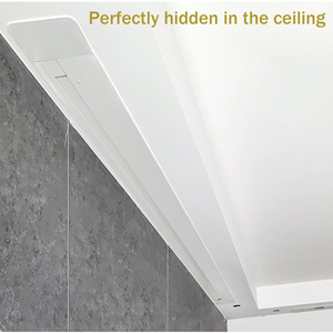 Điện Drop Xuống Lõm Trong Trần Màn Hình Với Trần Ẩn Gắn Màn Hình Máy Chiếu 4K Đen Pha Lê Màu Grey Alr Màn Hình - Product Image 5