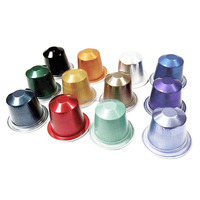 Capsules de café non remplies multicolores en aluminium Saneu pour 37 mm (emballées en carton)