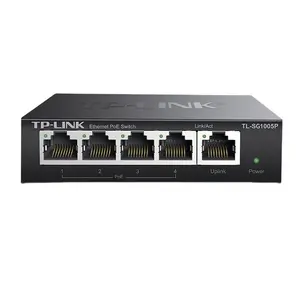 TP-LINK TL-SG1005P 5-Port Gigabit PoE masaüstü anahtarı ile 4-Port 65W bütçe tak ve çalıştır TP bağlantı anahtarları