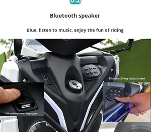 Nuevo Modelo MENGSHI, Motocicleta Scooter Cruiser de Tercera Generación, 150CC, Inyección Electrónica de Combustible, para Hombres y Mujeres, Todoterreno, 100Km/h - Product Image 3