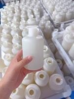 Vente en gros 350ml Flacon rond plat en verre dégradé brun vide Diffuseur de parfum roseau