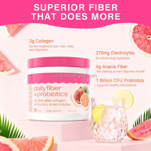 Colágeno Enriquecido con Electrolitos, 4g de Fibra, Probióticos Diarios para Adultos <span class=keywords><strong>en</strong></span> <span class=keywords><strong>Polvo</strong></span>, Prebióticos, <span class=keywords><strong>Dosis</strong></span> de 11g para la Salud Digestiva, Suplemento Dietético - Product Image 3