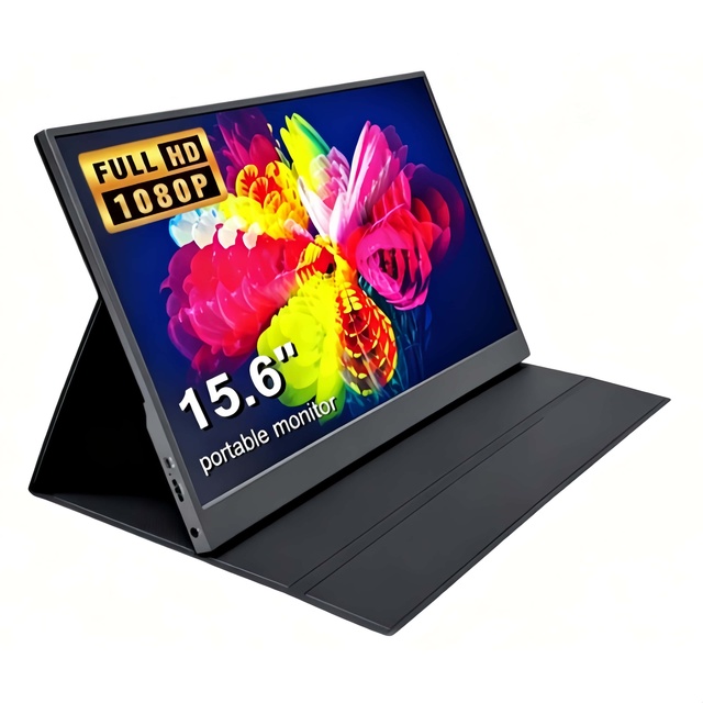 Full High 1920*1080 IPS 15.6Inch Touch/Not Touch Portable Monitor with HDR 10 and Built-in Speaker for Mobile