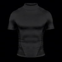 T-shirt de course à manches longues pour homme, anti-UV, écologique, respirant, en tissu mesh, anti-bactérien, séchage rapide, pour activités de plein air