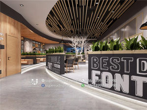 Negozio di Bubble Tea di Qualità Eccezionale con Arredamento in Legno, Design Moderno ed Elegante per Interni di Negozi di Tè al Latte Personalizzati - Product Image 5