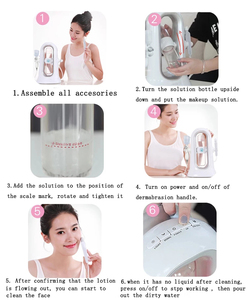 Nuevo dispositivo portátil 2 en 1 para peeling acuático SPA, nano pulverizador facial con inyección de agua, removedor de puntos negros por succión, limpiador facial. - Product Image 5
