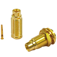 Connecteur coaxial RF MCX-KYB2 en laiton d'usine, connecteur MCX femelle pour câble RG405 RG086, connecteur MCX femelle
