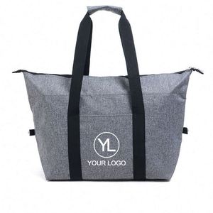 Customized Logo <b>Large</b> Insulated Cooler Tote <b>Bag</b> with Front Pocket for Corporate <b>Gifts</b> - Product Image 1