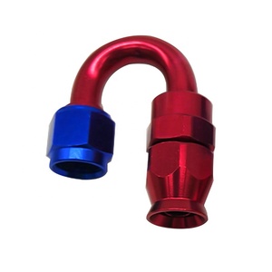 AN4 AN6 AN8 AN10 AN12 AN16赛车直0 45 90 180度聚四氟乙烯油气管线软管管端接头适配器 - Product Image 1