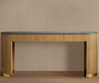 Console de rangement moderne en chêne massif Finnley - Écologique et durable pour les salons, les appartements, les hôtels