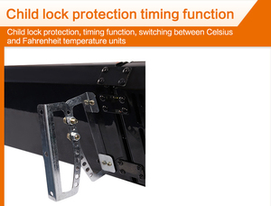 Manufacture OEM Remote Control Wall Mounted Electric Outdoor Far Infrared <strong>Heater</strong> With Graphene Heating Tube 2000W - Product Image 3