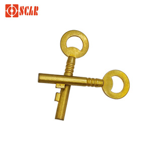 Clé vierge de poignée de porte OSCAR de haute qualité P35BG en laiton avec forme unique pour clé de porte de sécurité de chambre - Product Image 3