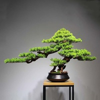 Plantes artificielles, petit faux bonsaï en pot, pin artificiel pour la décoration de la maison, de la chambre ou des étagères