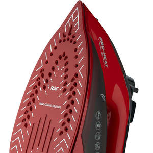 Plancha de Vapor Eléctrica de 2800W con Placa Base de Cerámica, Control de Termostato, Vaporización Vertical y Función de Rociado de Agua - Product Image 6