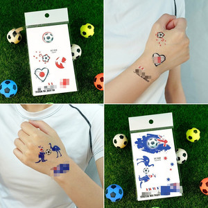 สติกเกอร์สักลายกันน้ำสำหรับงานกีฬาฟุตบอลดีไซน์ใหม่ ลายสักบนใบหน้าและมือ - Product Image 3