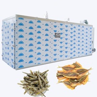 Séchoir à poisson industriel 180 plateaux, pompe à chaleur commerciale, solaire, crevettes, calmar, récipient pour poisson séché